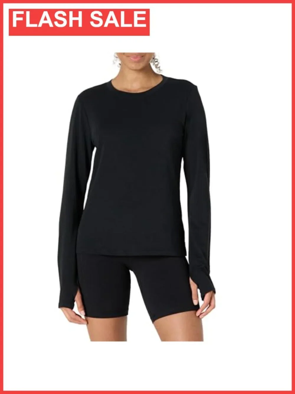 Women's Cotton Modal Active T-Shirt Crewneck Long Sleeve Regular Fit Yoga Top